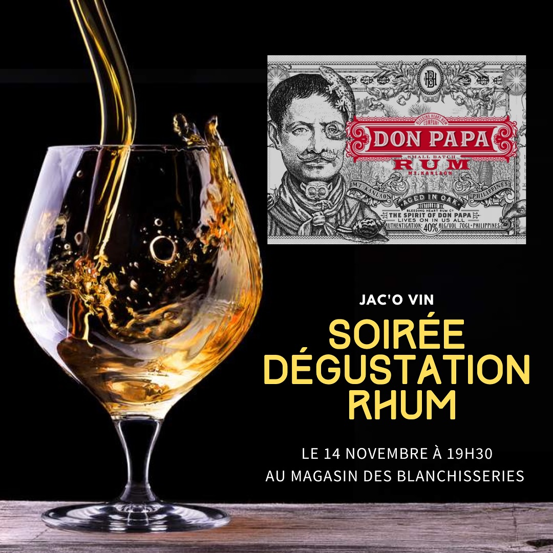 Soirée spéciale rhum Don Papa | Jac'O Vin